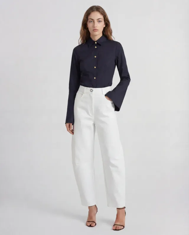 Violante Nessi Andy jeans bianchi denim bio barrel