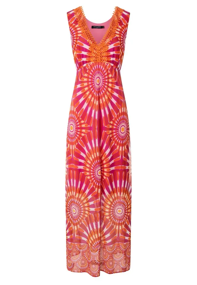 Ana Alcazar Kesona abito maxi batik scollo V