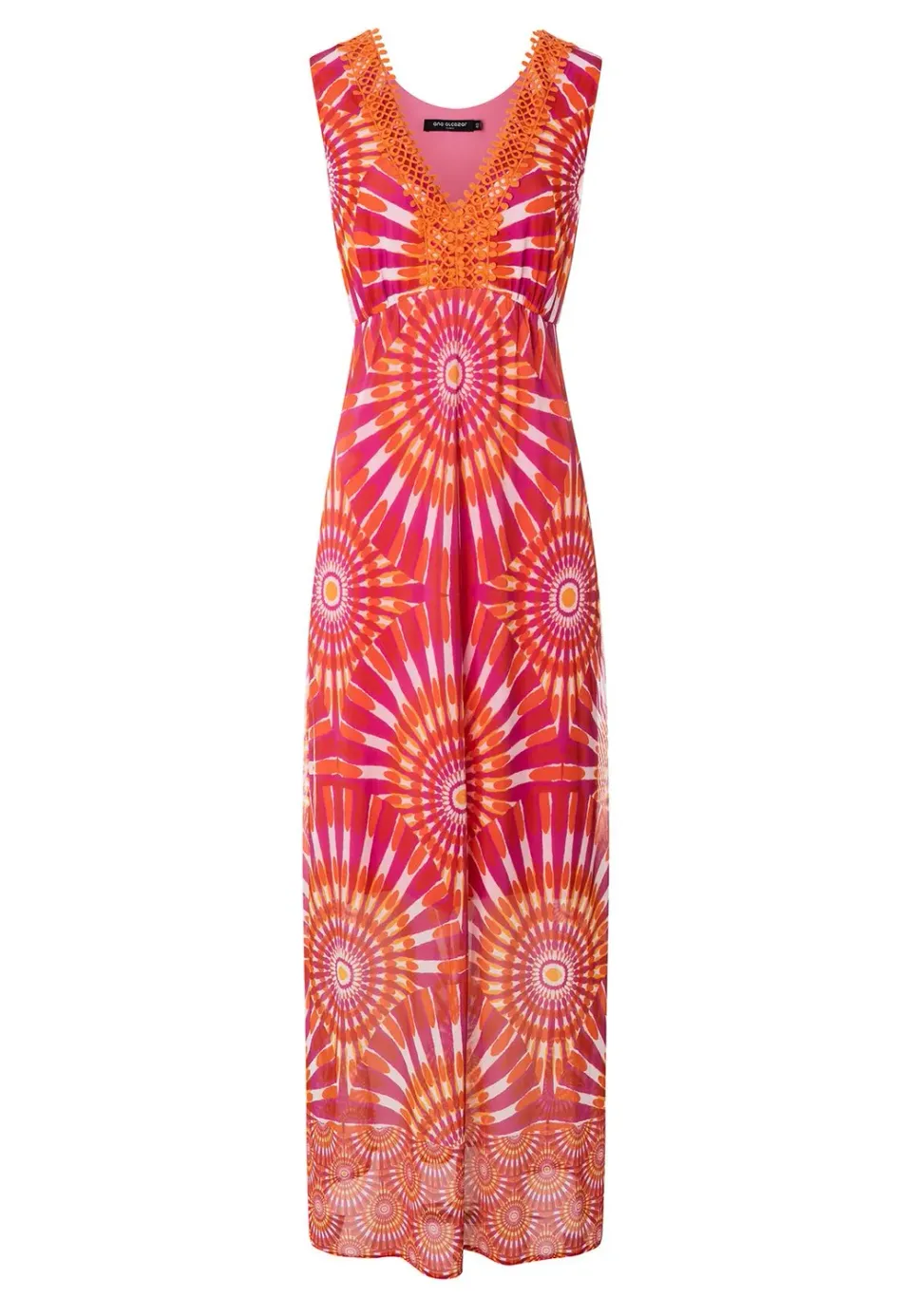 Ana Alcazar Kesona abito maxi batik scollo V