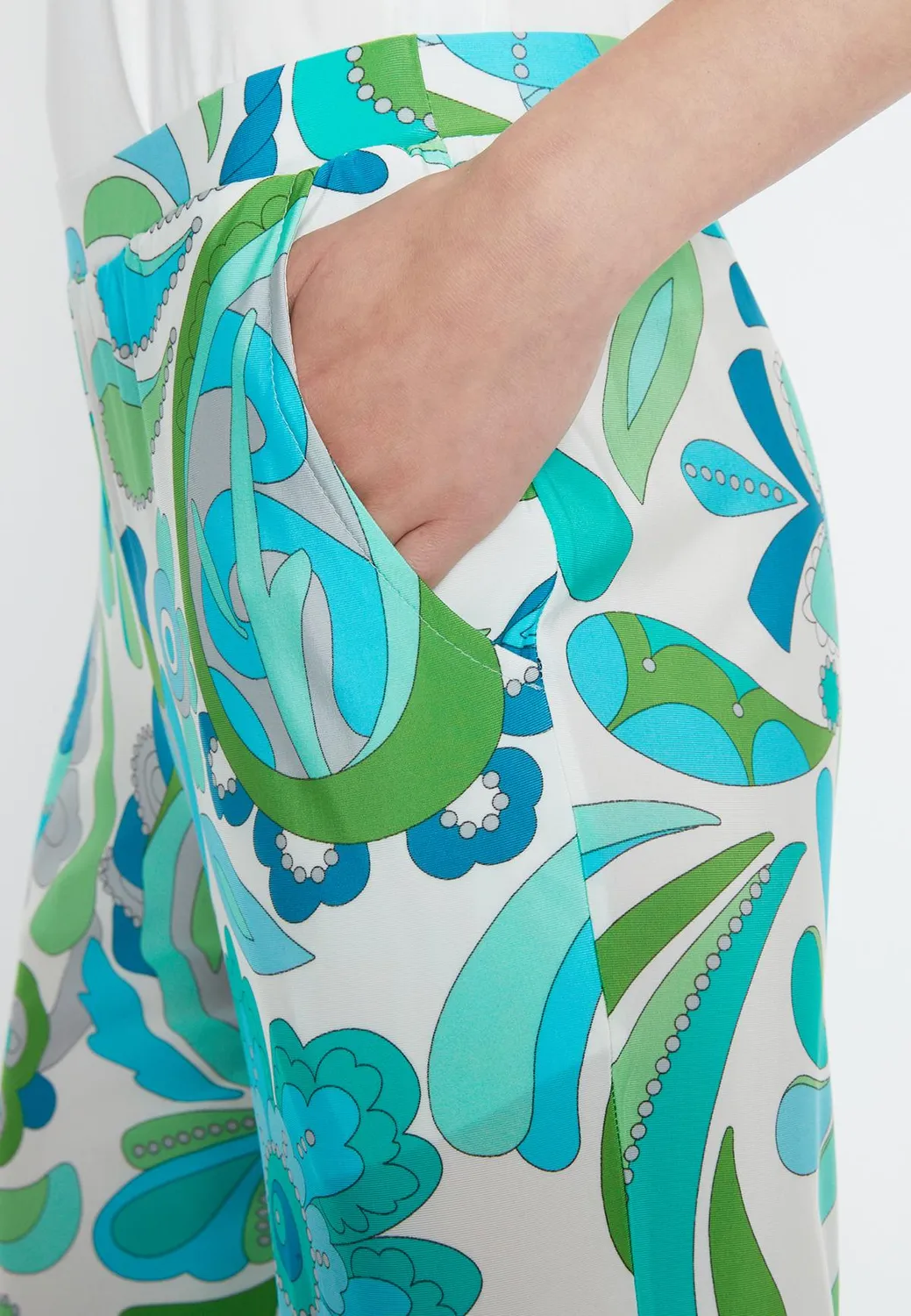 Ana Alcazar Riawa pantaloni fantasia verde jersey