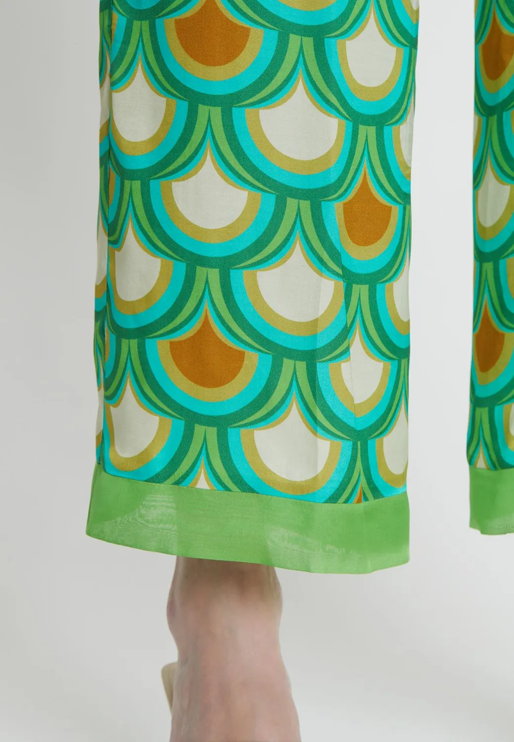 Ana Alcazar Kebly pantaloni pinocchietto satin