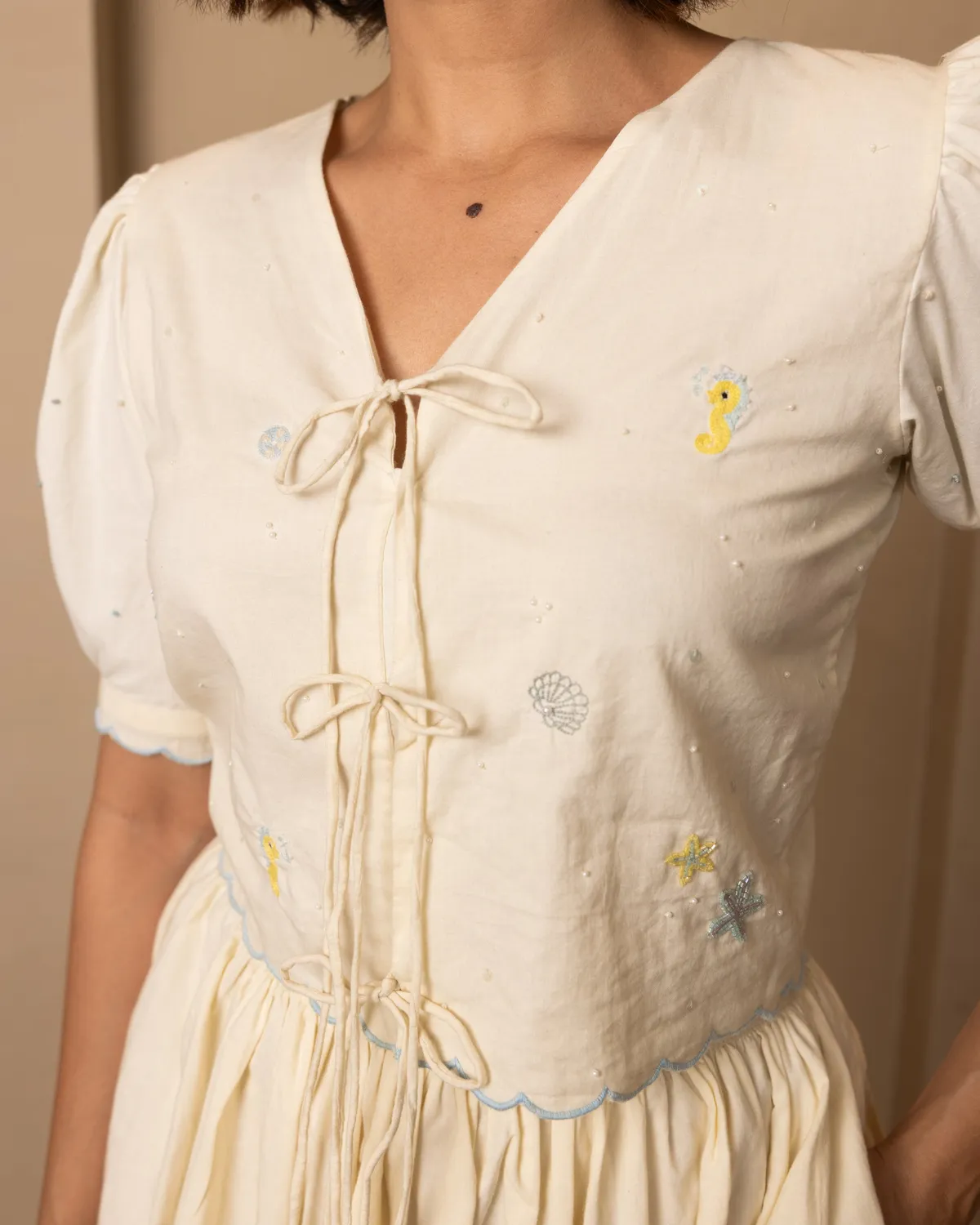 Our Dve Nautica Ari Coordinato beige cotone mare