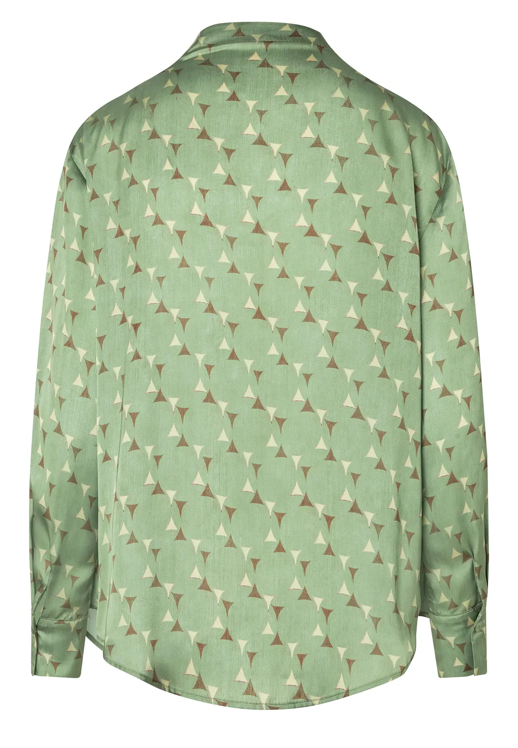 Ana Alcazar Eminora blusa raso menta scollo