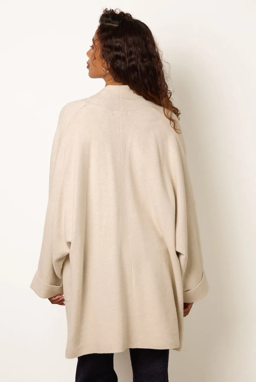 Blue Vanilla Heavy Knit cardigan beige chunky unita