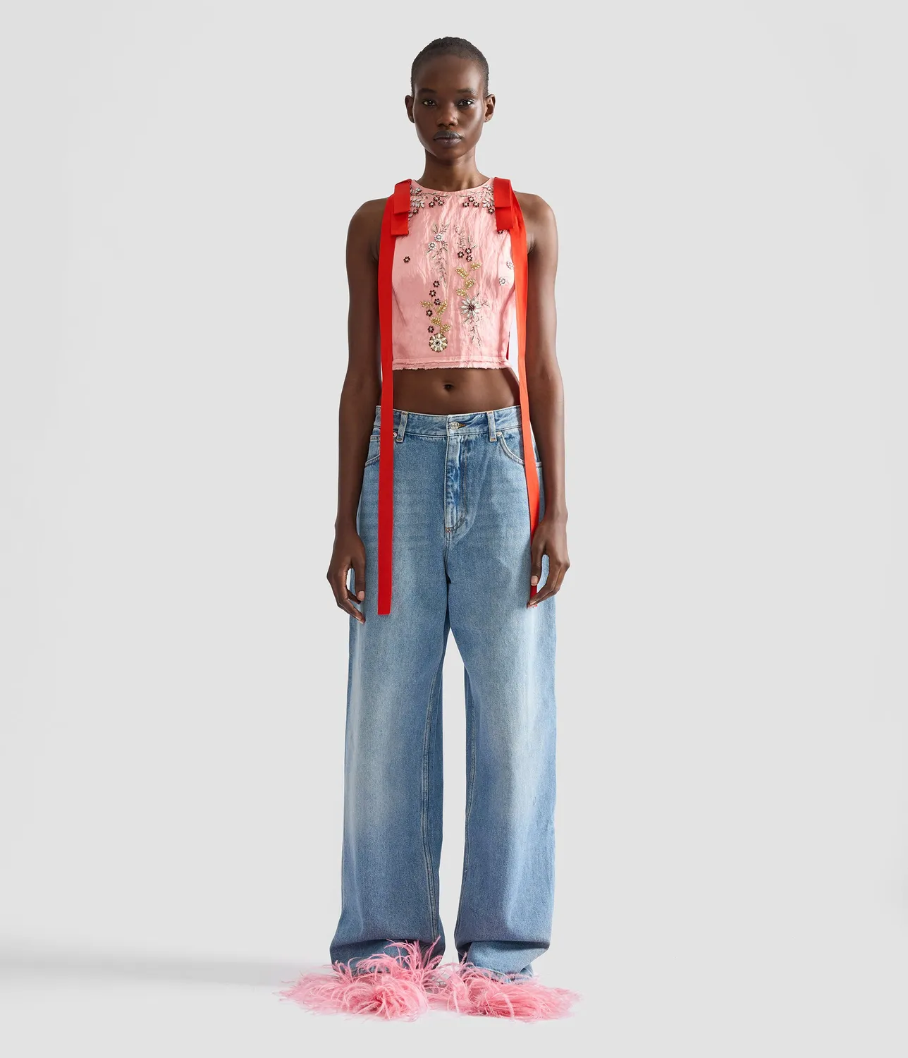 Erdem Denim Straight jeans dritti denim vintage