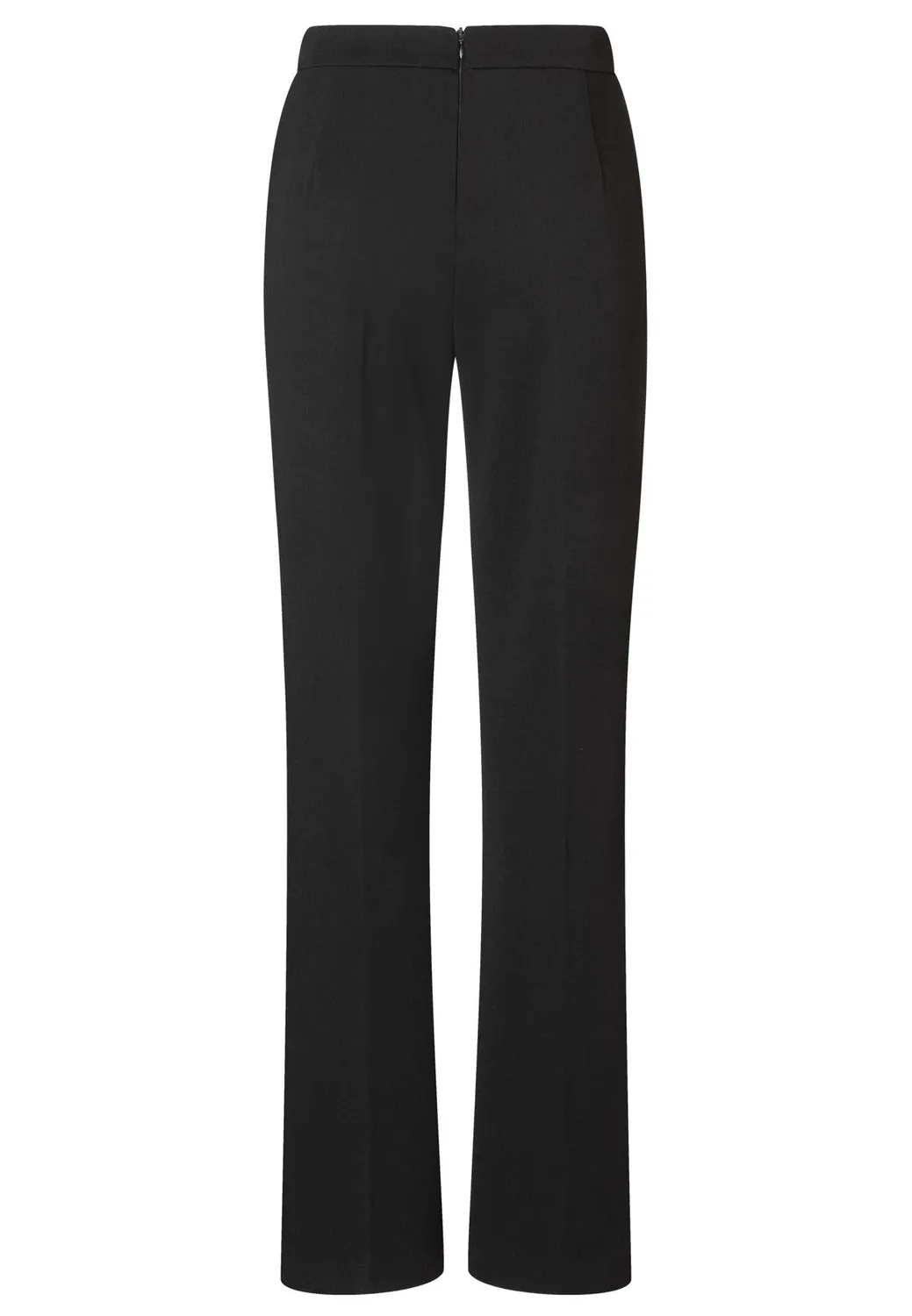 Ana Alcazar Tably pantaloni neri eleganti spacco orlo