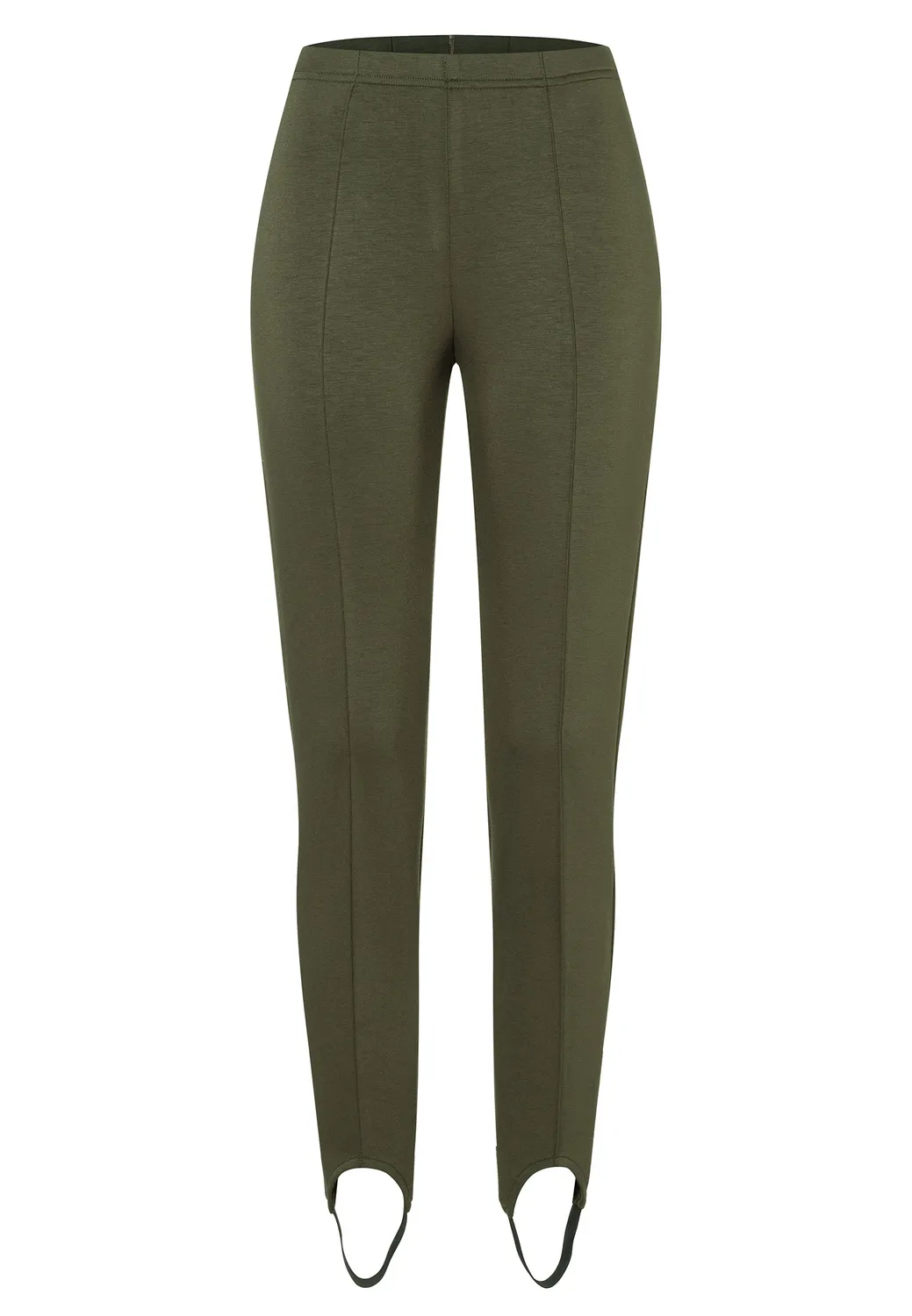 Ana Alcazar Edorienne pantaloni staffa kaki skinny
