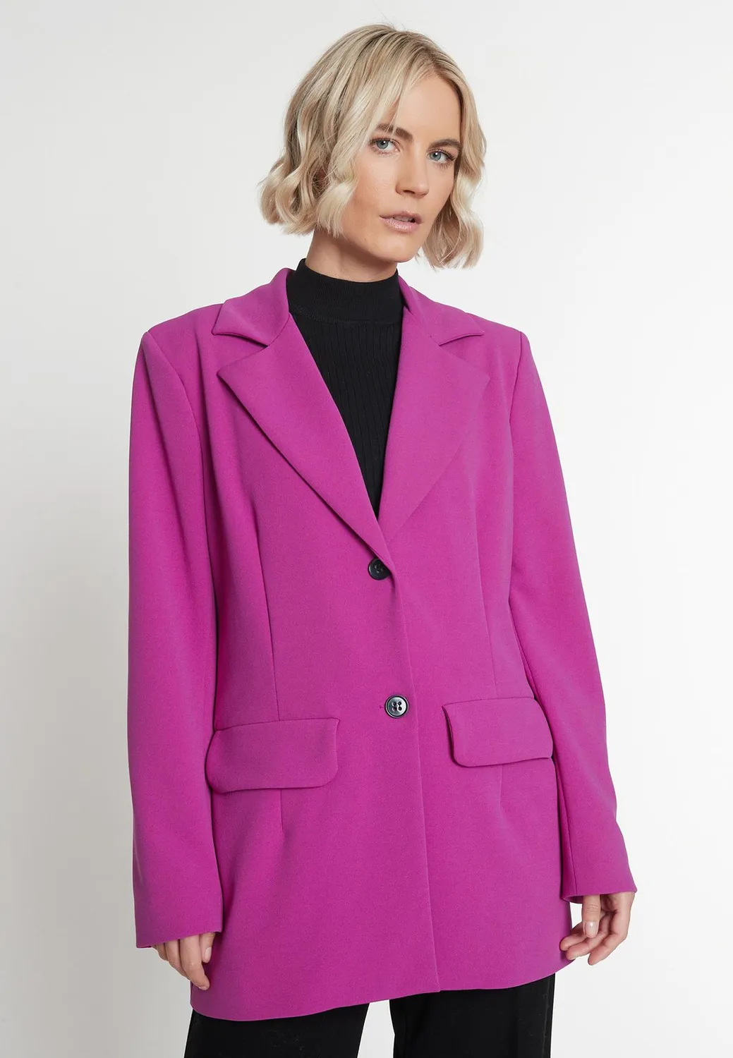 Ana Alcazar Meba blazer oversize viola tasche