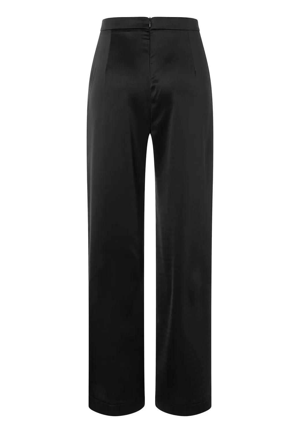 Ana Alcazar Pahima pantaloni palazzo satin neri