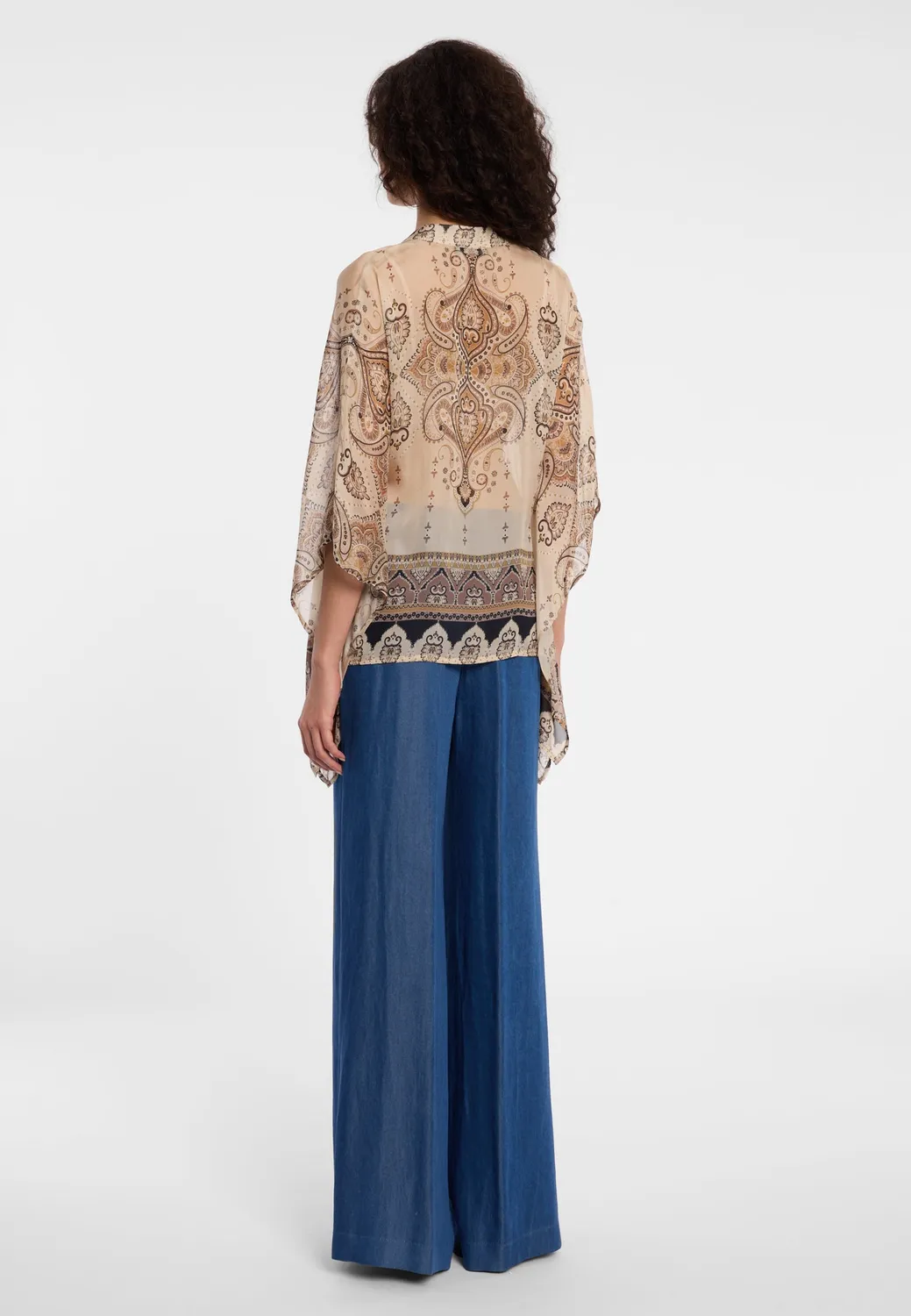 Ana Alcazar Dovia tunica paisley scollo V estiva