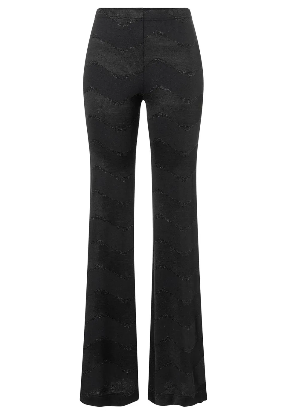 Ana Alcazar Saponi pantalone zampa nero lurex