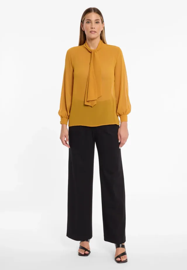 Ana Alcazar Cosmia camicetta chiffon curry