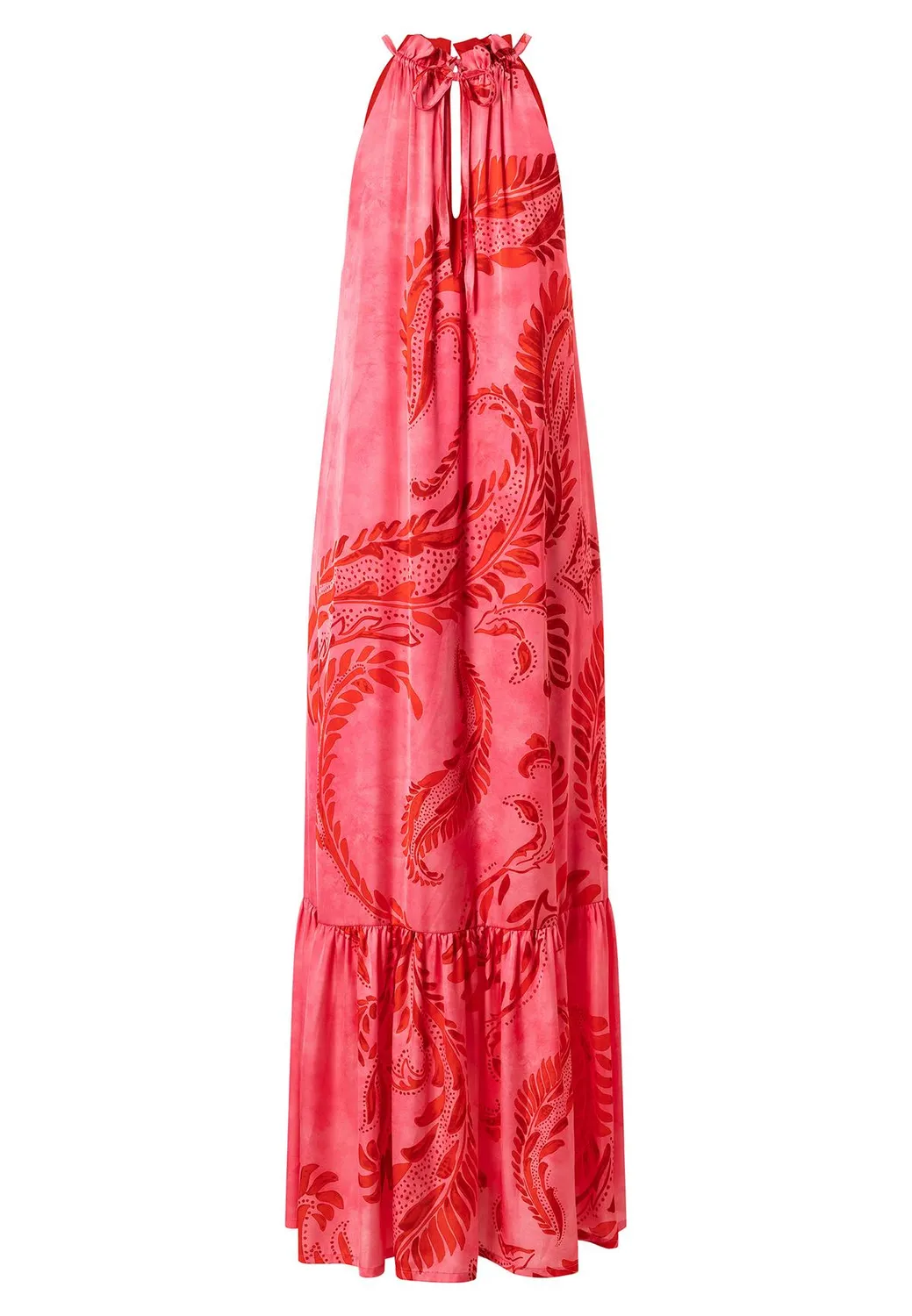 Ana Alcazar Kasa abito maxi halter balze fantasia