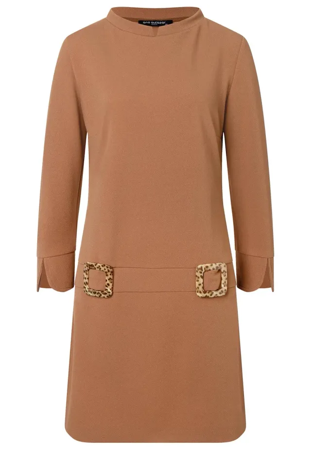 Ana Alcazar Sidesa abito anni 60 beige fibbie
