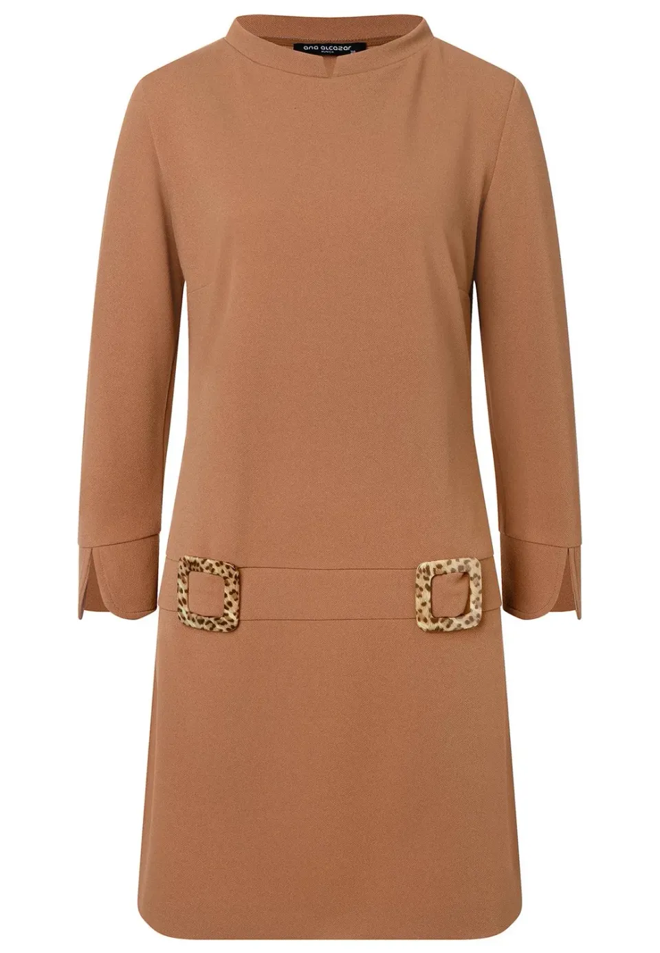 Ana Alcazar Sidesa abito anni 60 beige fibbie