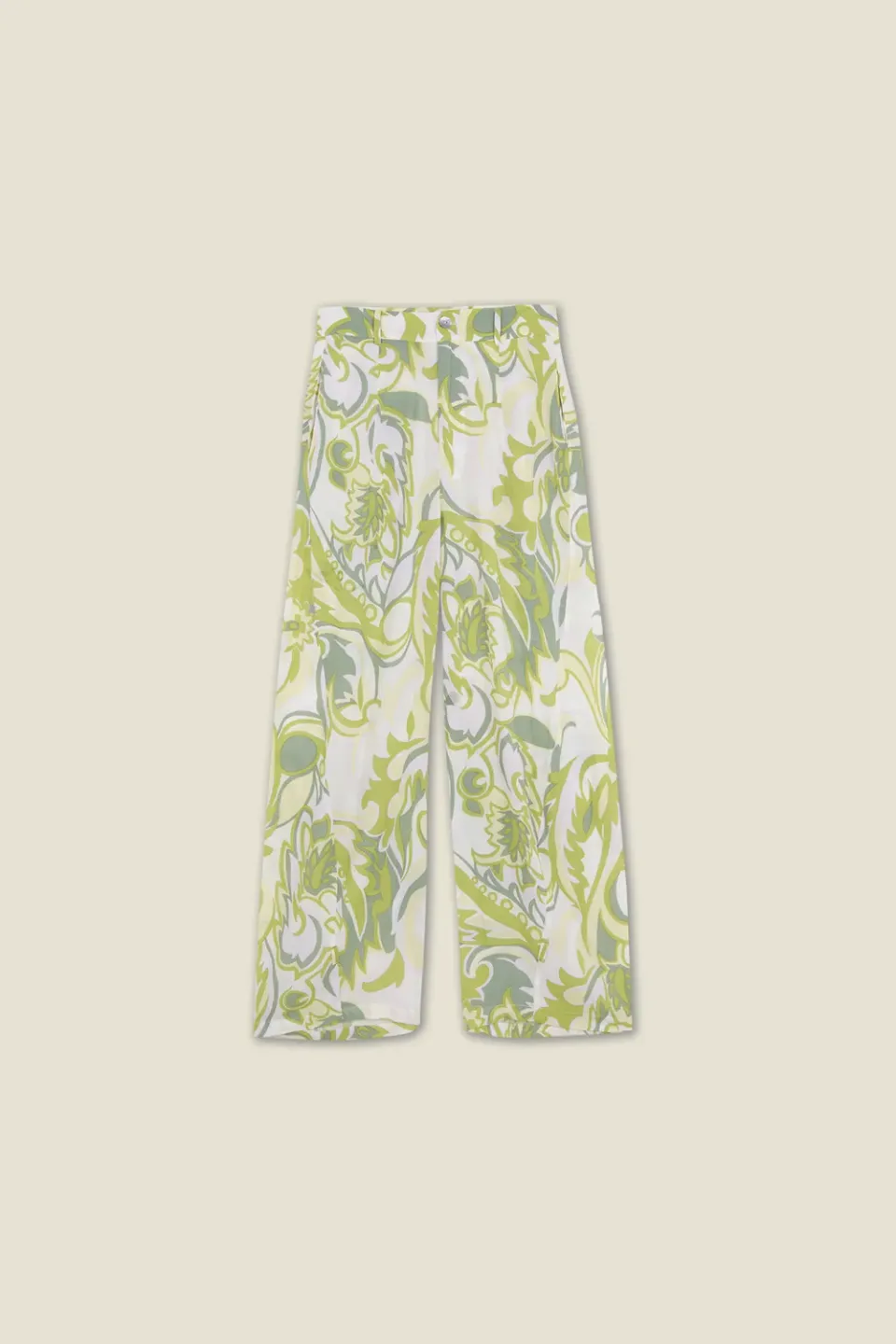 Dahlia Samba pantaloni verdi gamba larga
