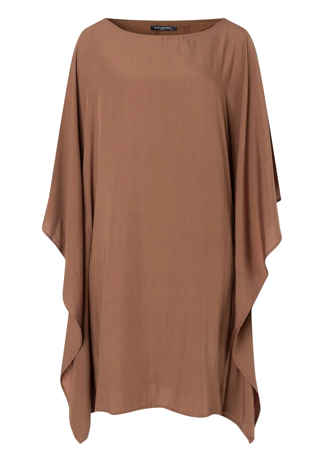 Ana Alcazar Dorevia abito caftano cappuccino corto oversize