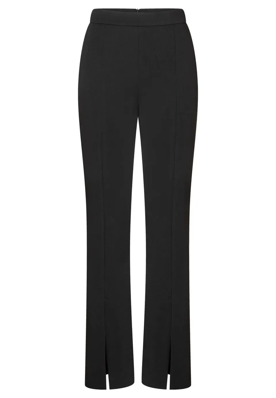 Ana Alcazar Tably pantaloni neri eleganti spacco orlo