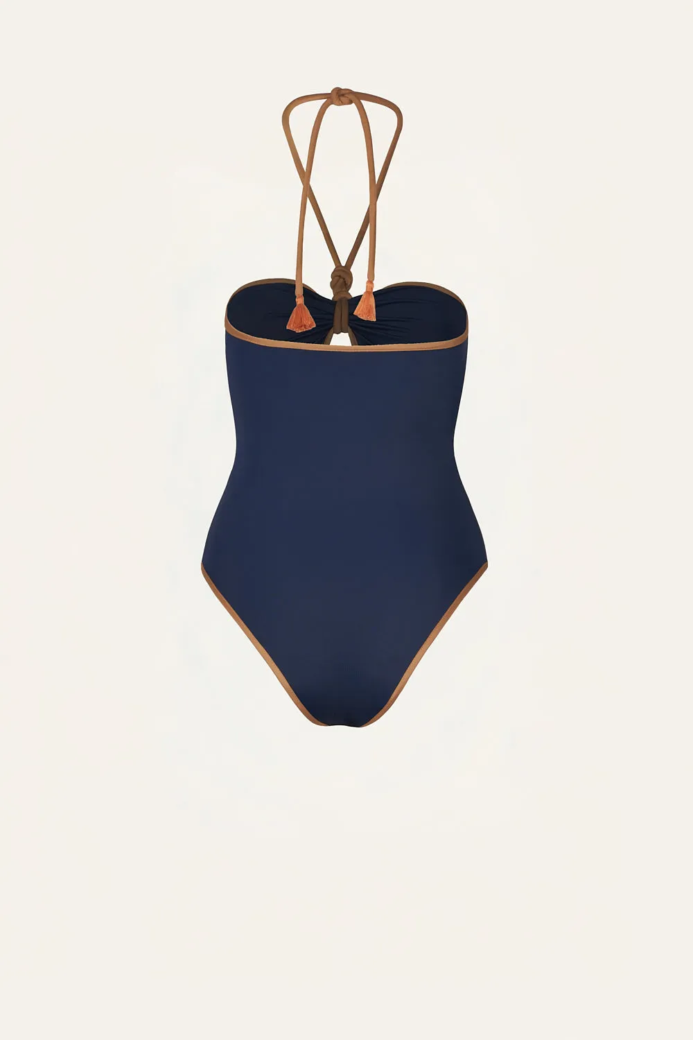 Johanna Ortiz Salt And Saddle Costume Intero Blu Halter