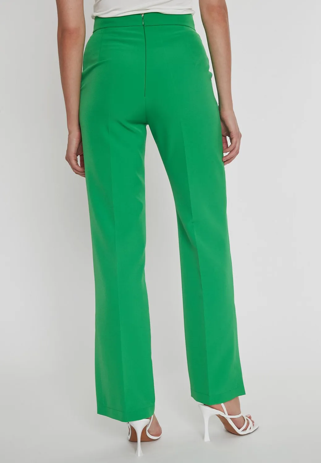 Ana Alcazar Pacoa pantaloni lunghi verdi spacco