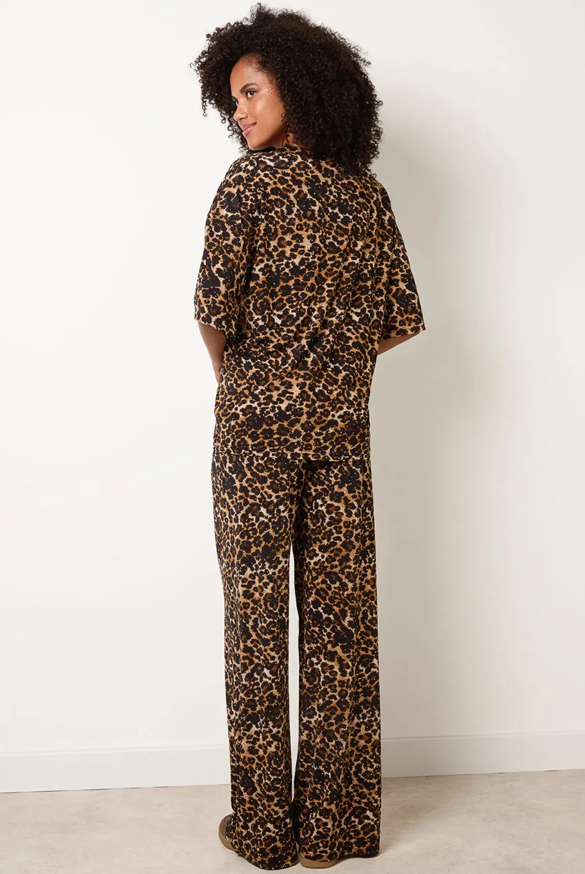 Blue Vanilla Cheetah set 2 pezzi marrone maculato