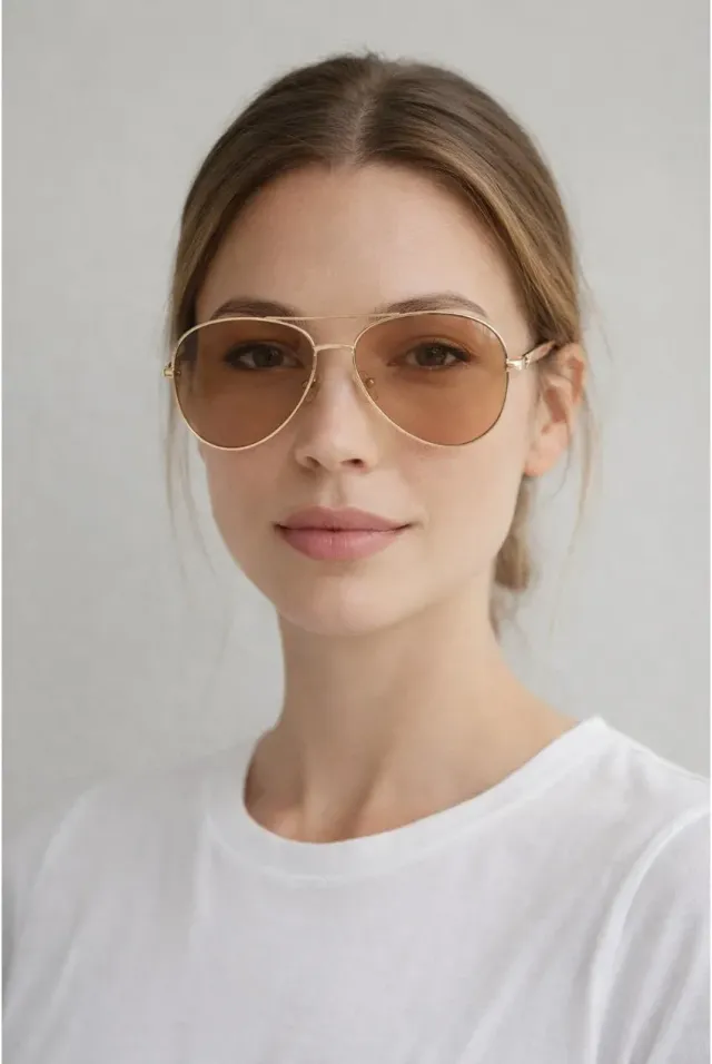 SVNX Aviator SG2605606 occhiali da sole marroni metallo
