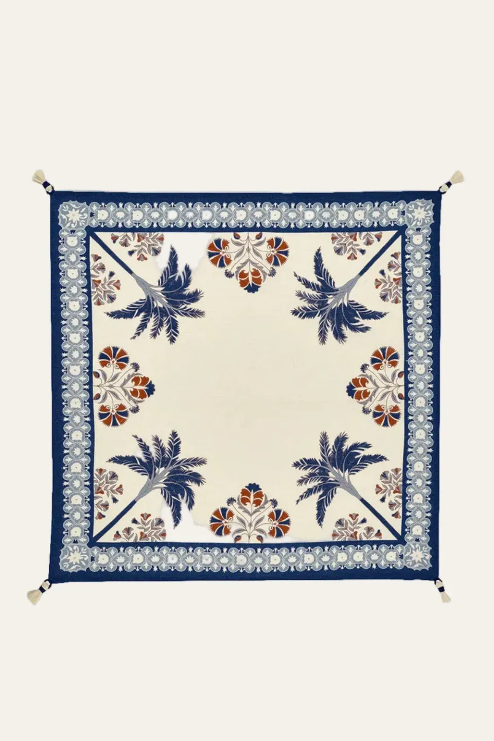Johanna Ortiz Suzani Amazonico tovaglioli lino set 4 ecru