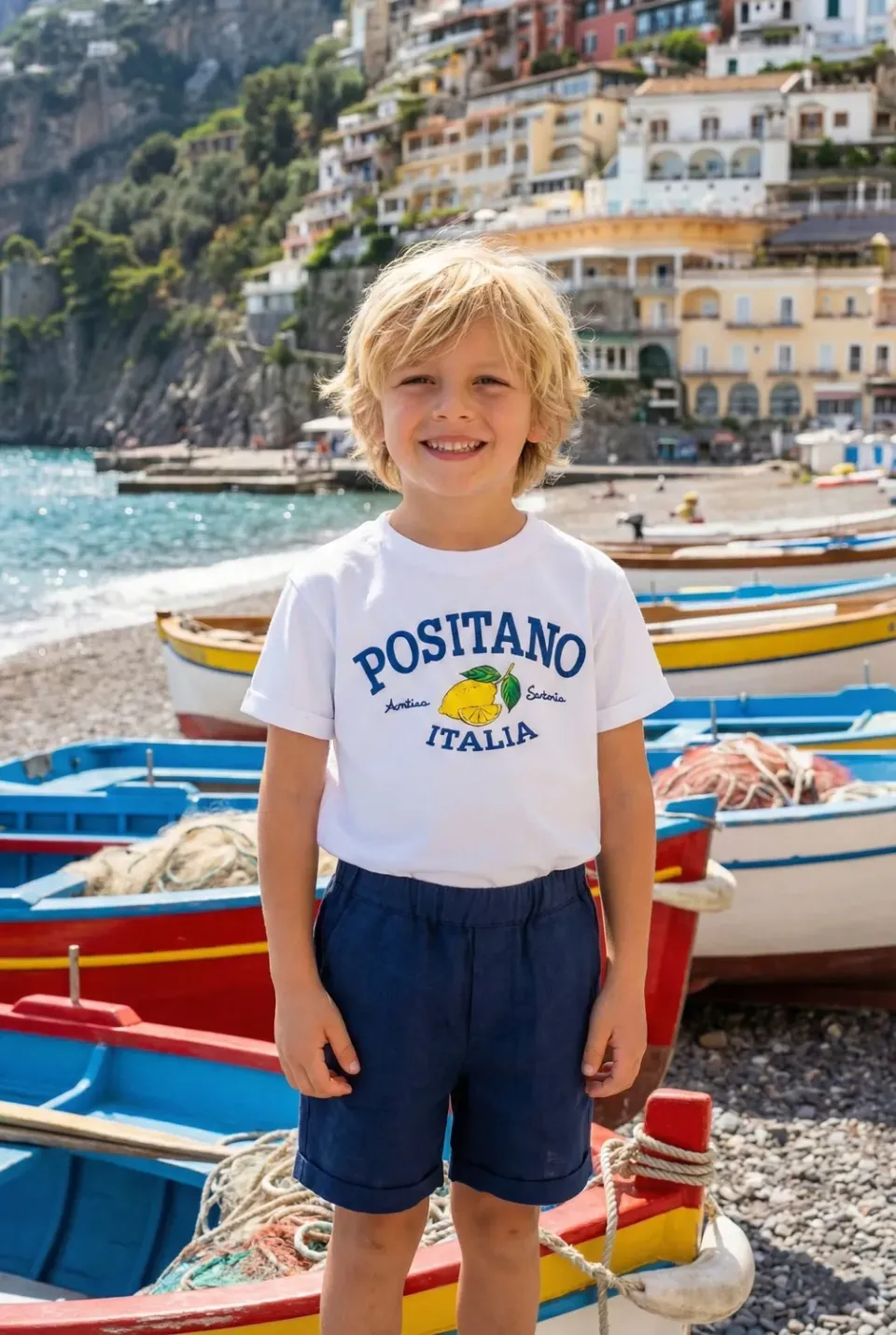 Antica Sartoria Agrumi FM022 t-shirt bianca cotone