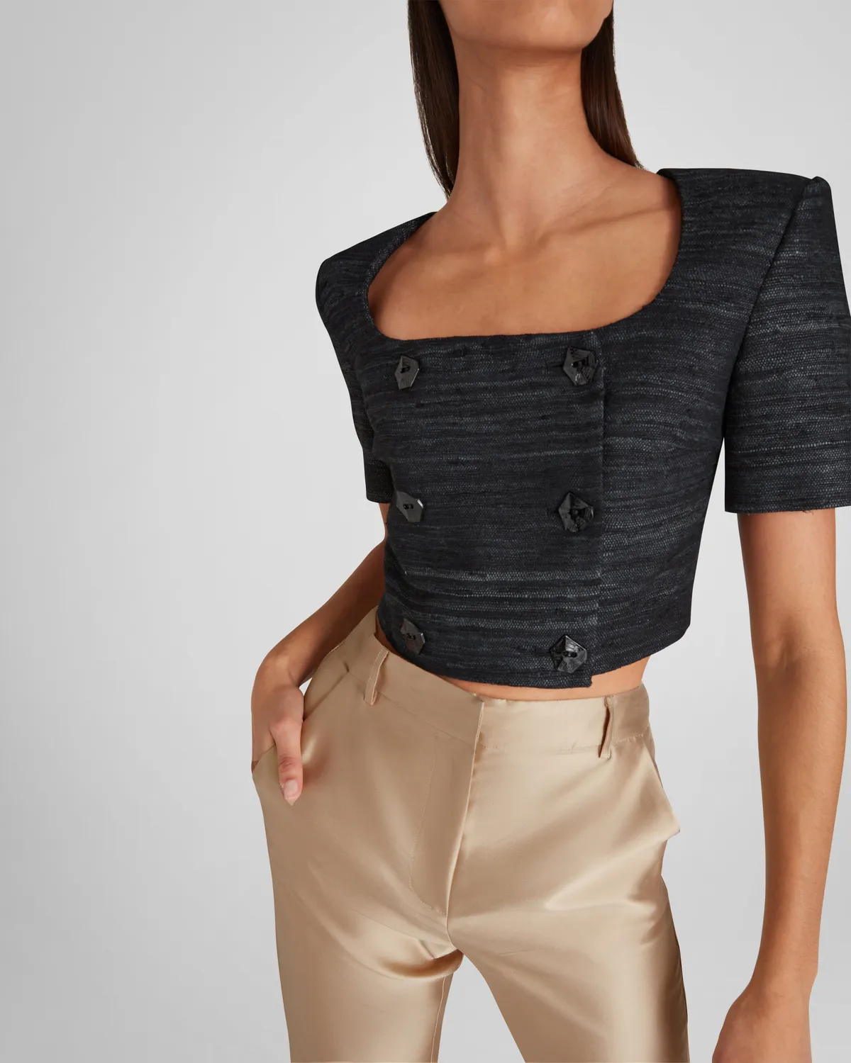 Violante Nessi New York pantaloni seta beige