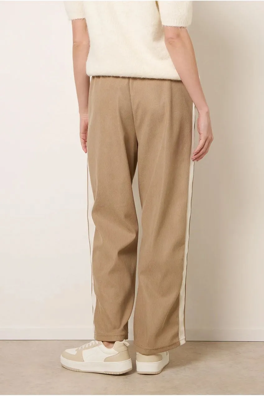 Blue Vanilla pantaloni velluto pietra vita elastica S-L