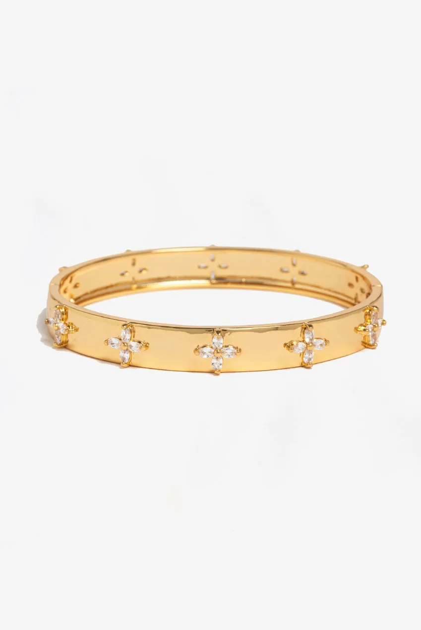 Uchi & Soto Kinmokusei bracciale oro misura unica floreale