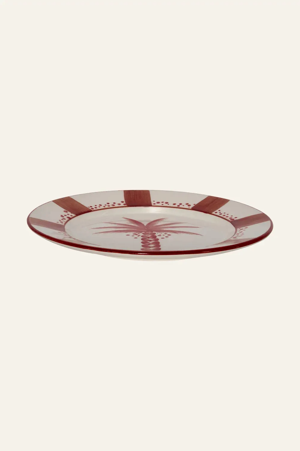 Johanna Ortiz Indigenista piatti dessert 2 pezzi rossi ceramica