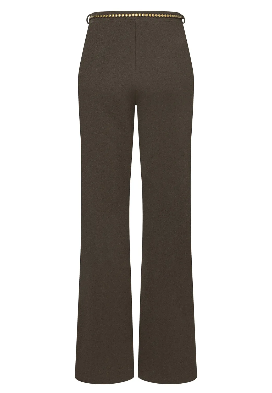 Ana Alcazar Elpharis pantaloni palazzo kaki cintura