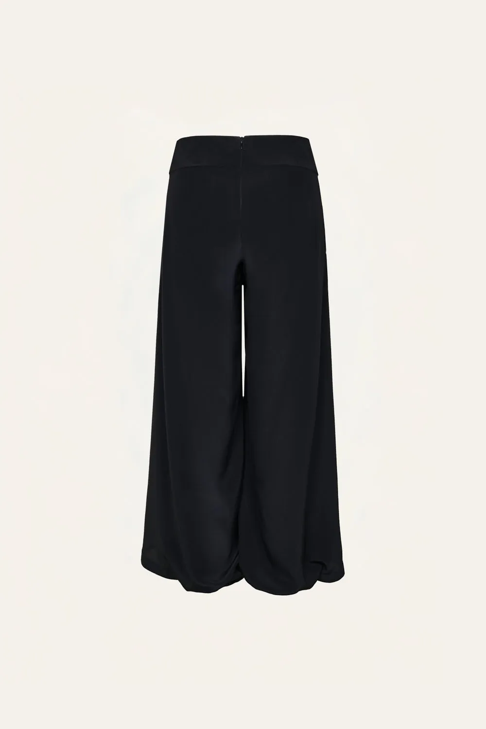 Johanna Ortiz Heat Echo Pant pantaloni palazzo seta neri