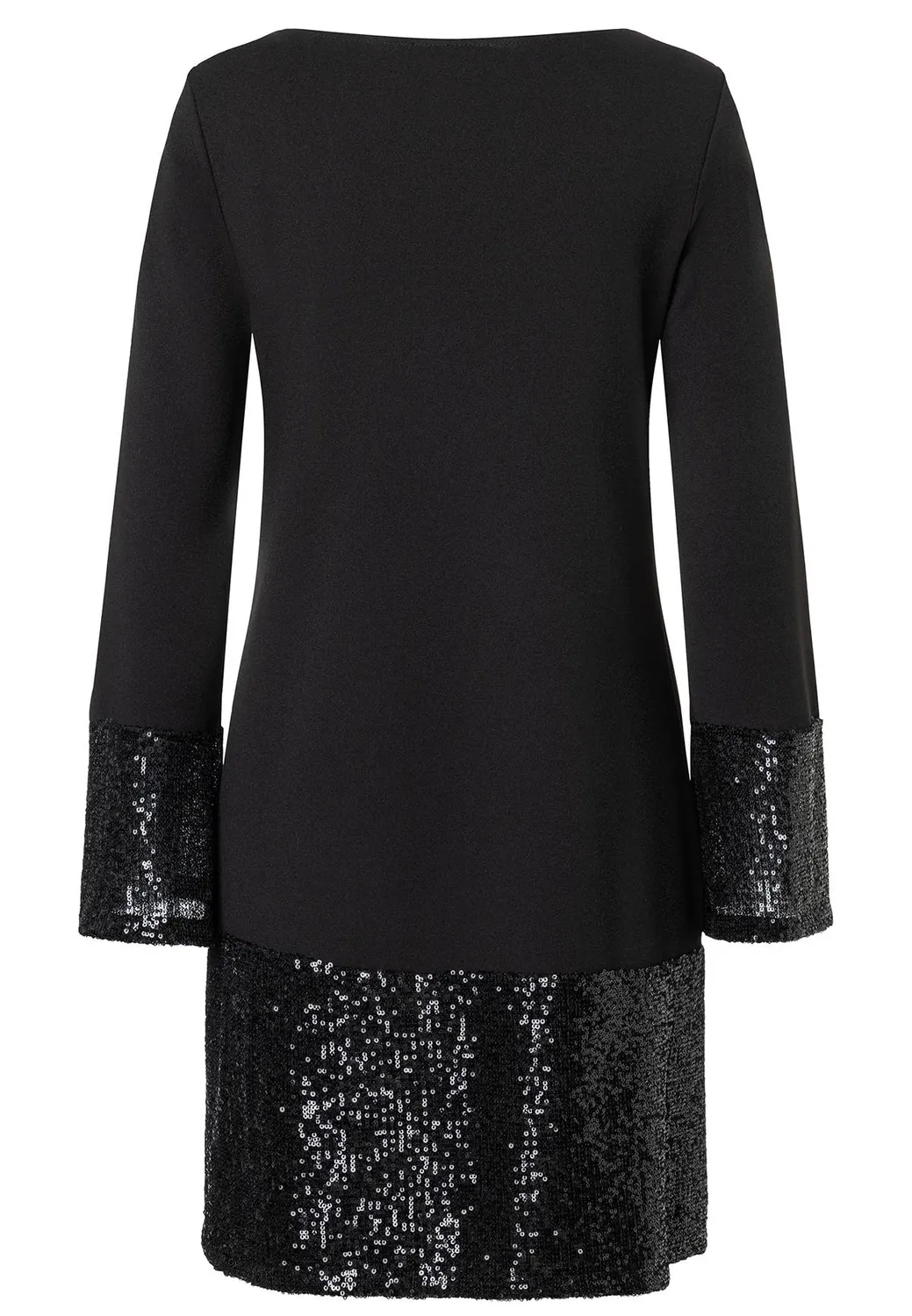Ana Alcazar Tadora abito tunica nero paillettes