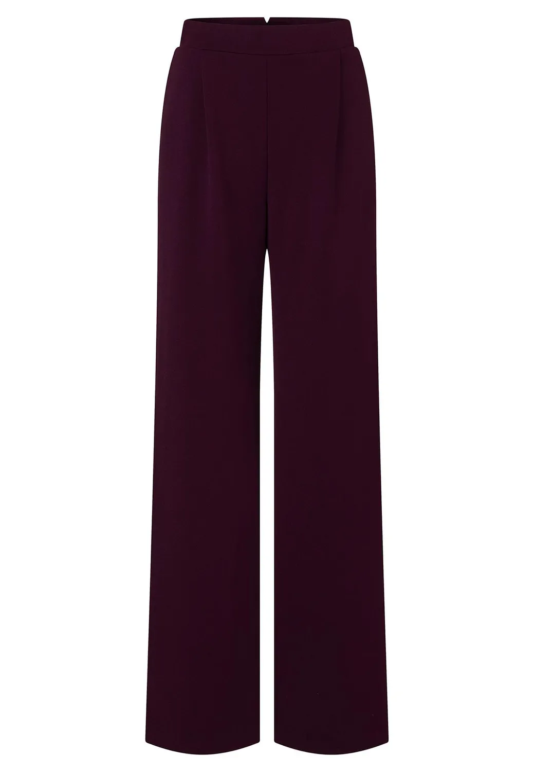 Ana Alcazar Adysa pantaloni palazzo bordeaux pieghe