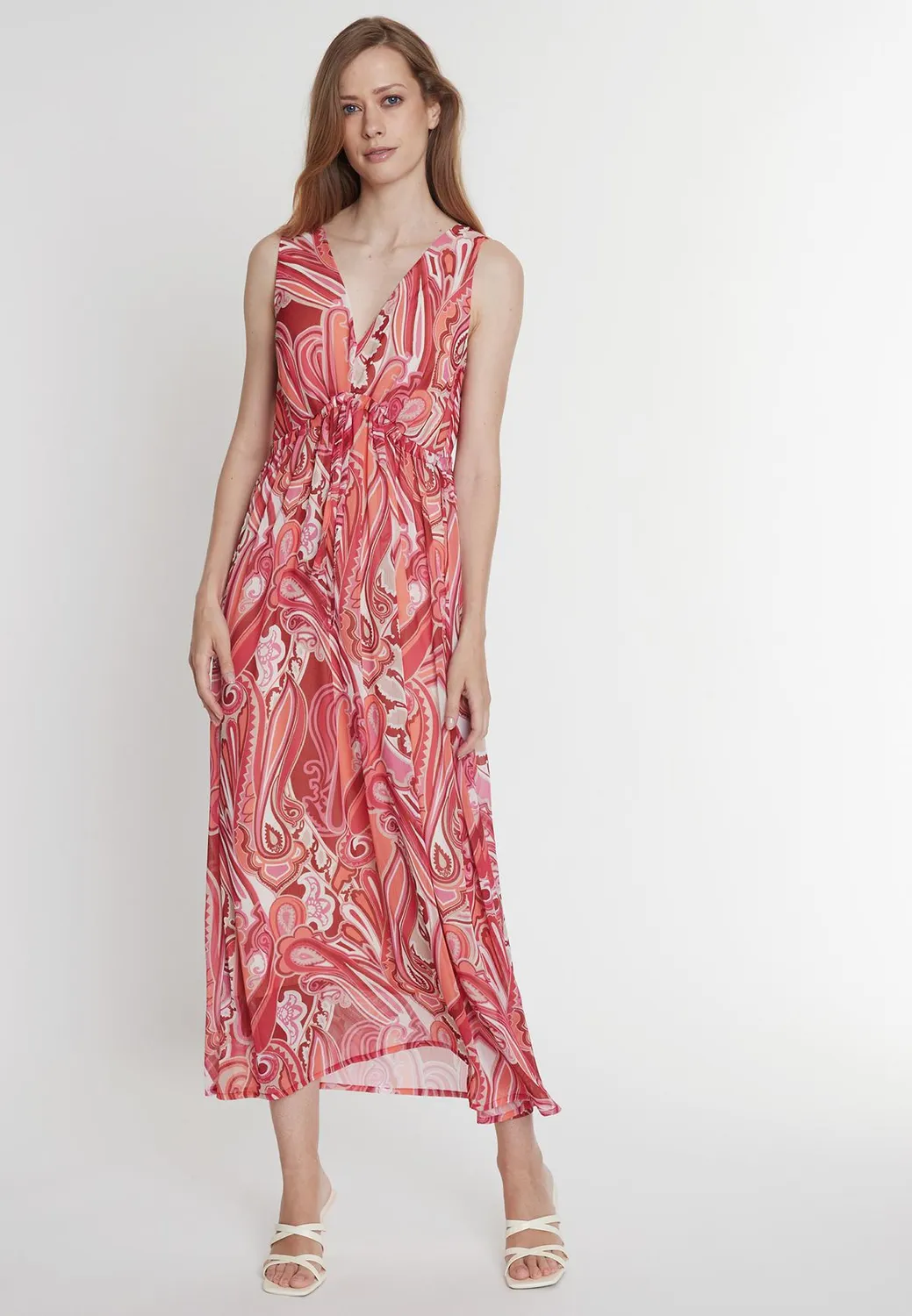 Ana Alcazar Parsa abito lungo floreale scollo V