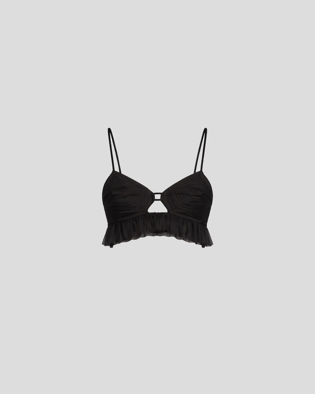Violante Nessi Costes top seta drappeggiato nero