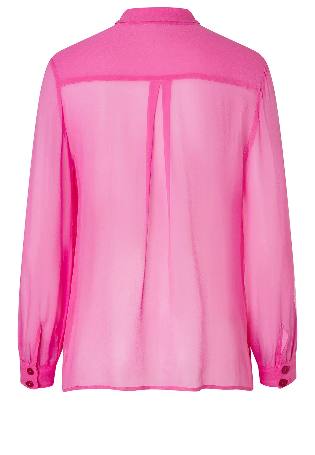 Ana Alcazar Cosie camicia chiffon rosa con fiocco