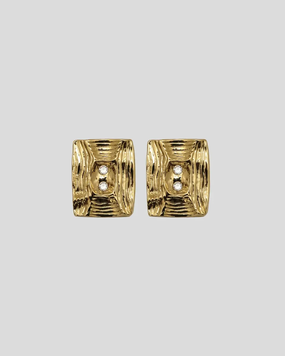 Violante Nessi Amadio orecchini ottone dorato zirconia