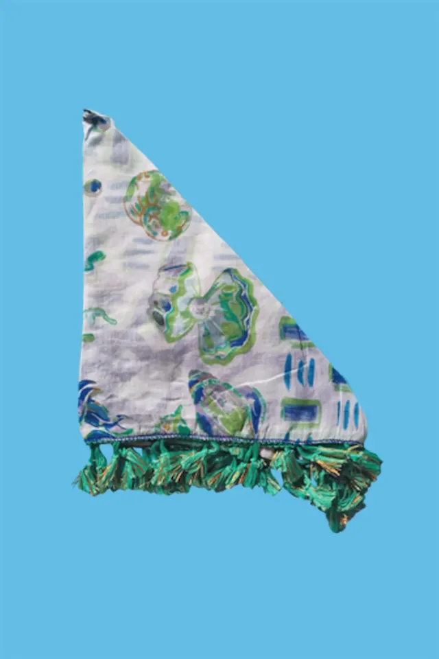 Antica Sartoria Triangle DV2133 foulard celeste taglia unica marino