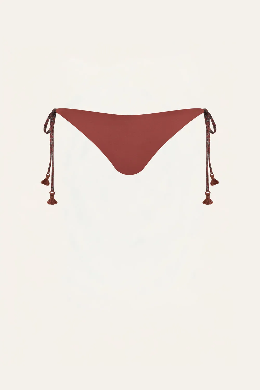Johanna Ortiz Sagrado slip bikini ocra lacci laterali