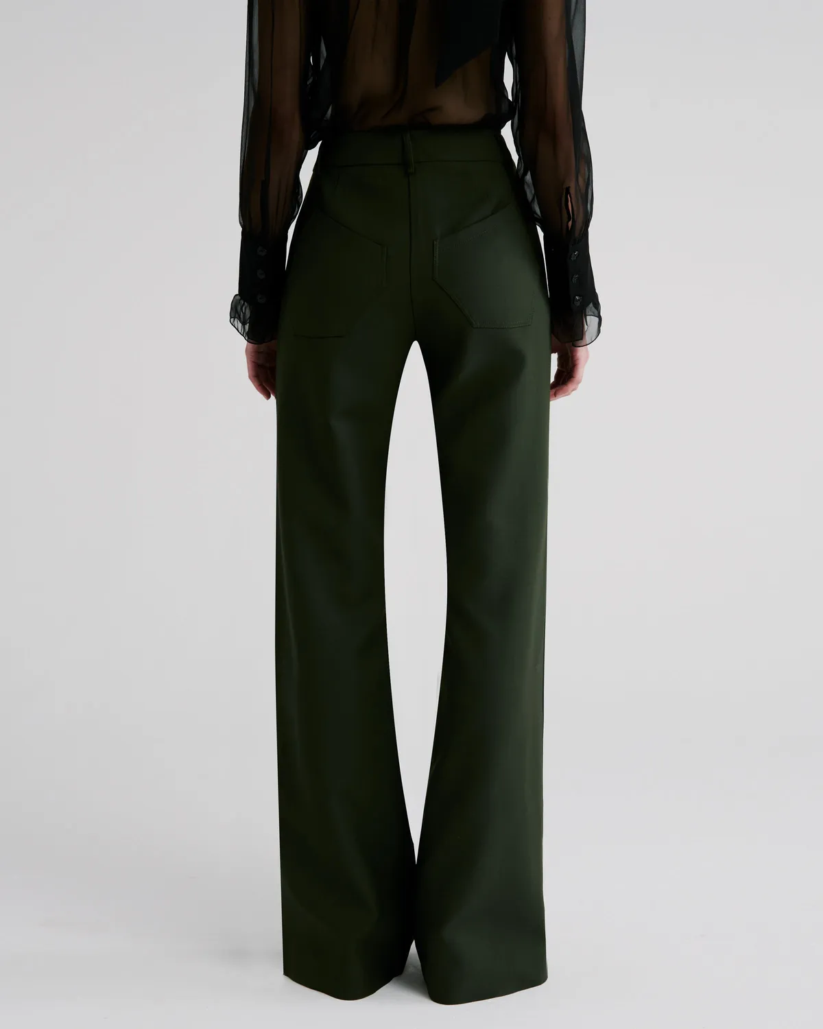 Violante Nessi Francis pantaloni verdi lana
