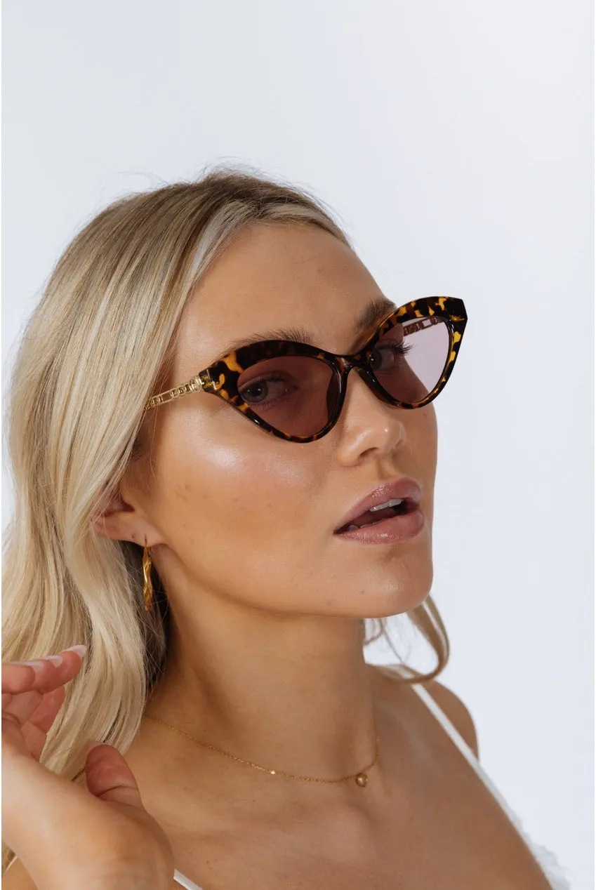 SVNX Cat Eye occhiali da sole tartarugato taglia unica UV400