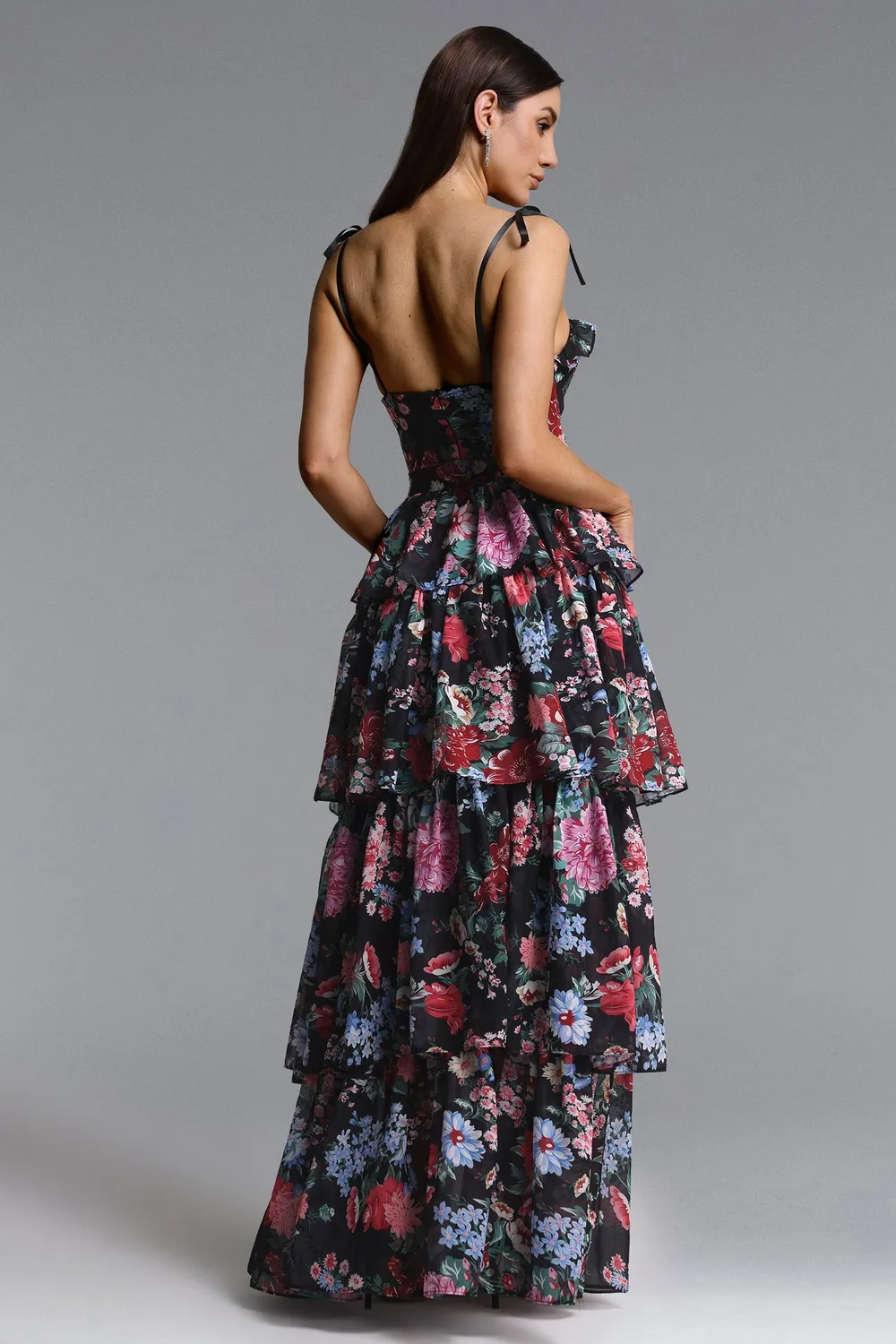 Bella Barnett Pale Chic Flowy abito maxi floreale multi
