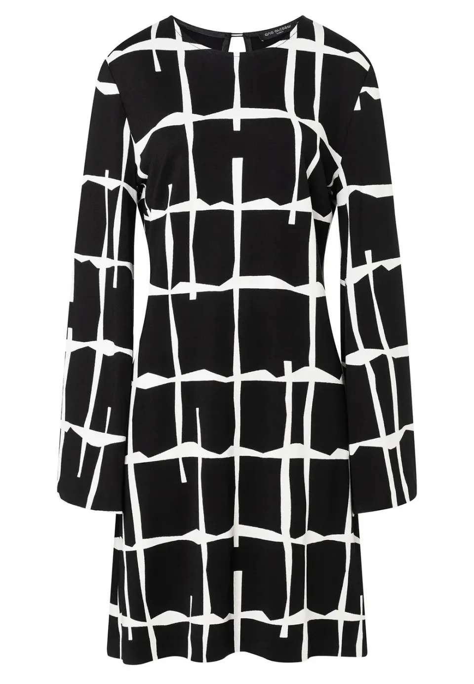 Ana Alcazar Hewali vestito tunica bianco nero
