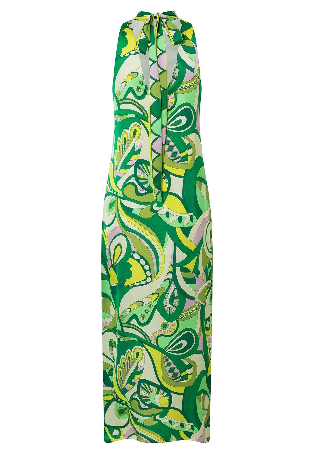 Ana Alcazar Lewi Abito Halter Maxi Fantasia