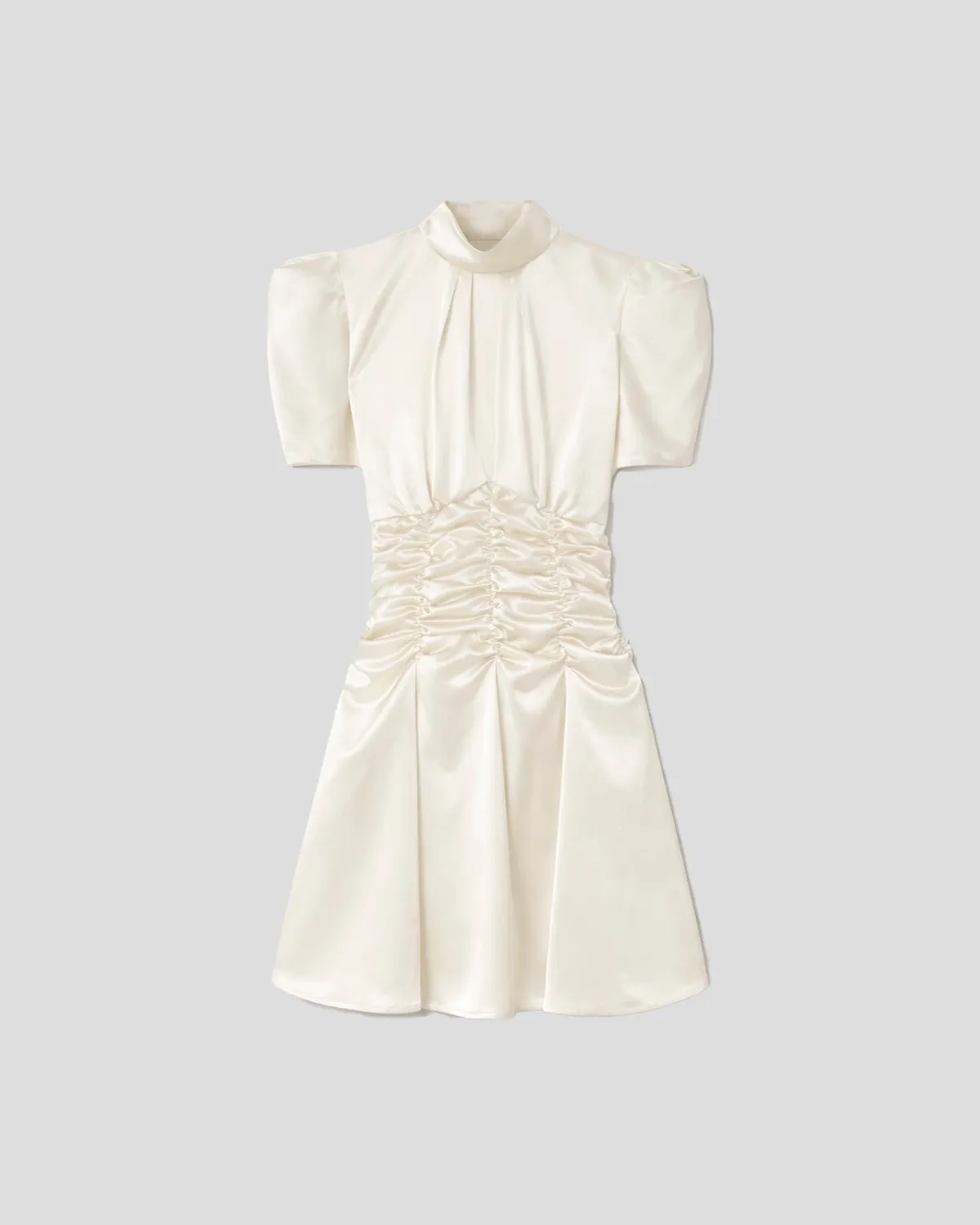 Violante Nessi Balthus vestito avorio cady satin