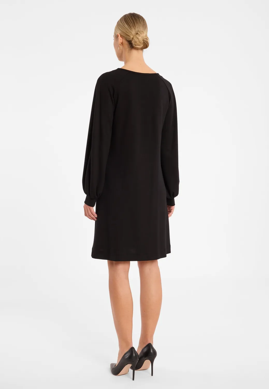 Ana Alcazar Corry mini abito nero cut-out