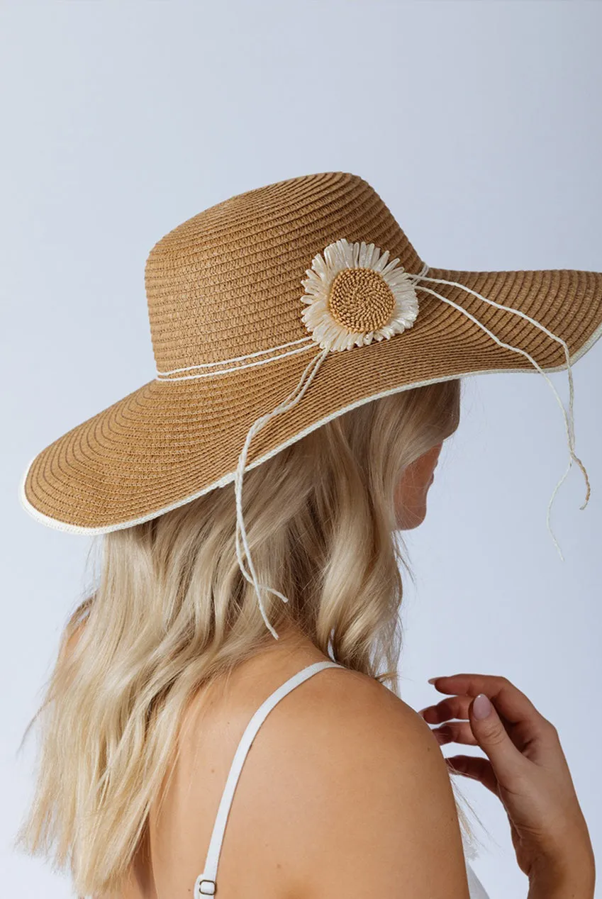 SVNX Sunflower Straw cappello marrone tesa larga